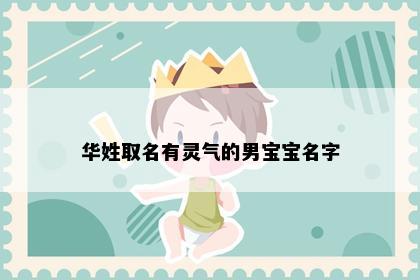 华姓取名有灵气的男宝宝名字