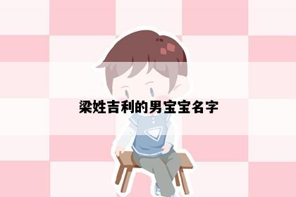 梁姓吉利的男宝宝名字