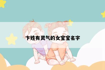 卞姓有灵气的女宝宝名字