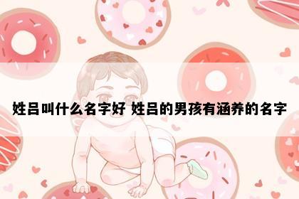 姓吕叫什么名字好 姓吕的男孩有涵养的名字