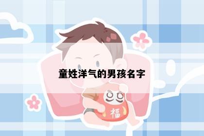 童姓洋气的男孩名字