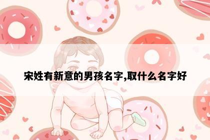 宋姓有新意的男孩名字,取什么名字好