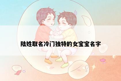 陆姓取名冷门独特的女宝宝名字