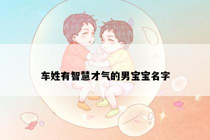 车姓有智慧才气的男宝宝名字