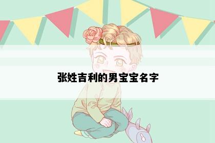 张姓吉利的男宝宝名字
