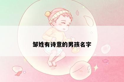 邹姓有诗意的男孩名字