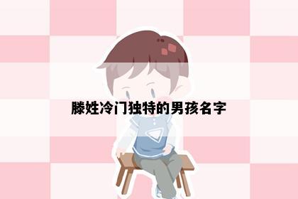 滕姓冷门独特的男孩名字