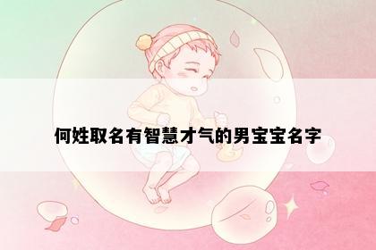 何姓取名有智慧才气的男宝宝名字